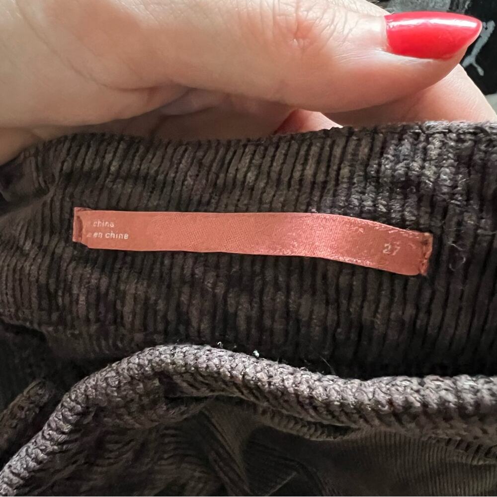 Anthropologie The Yaya Mid-Rise Corduroy Crop Flare Jeans by Pilcro - Picture 8 of 9